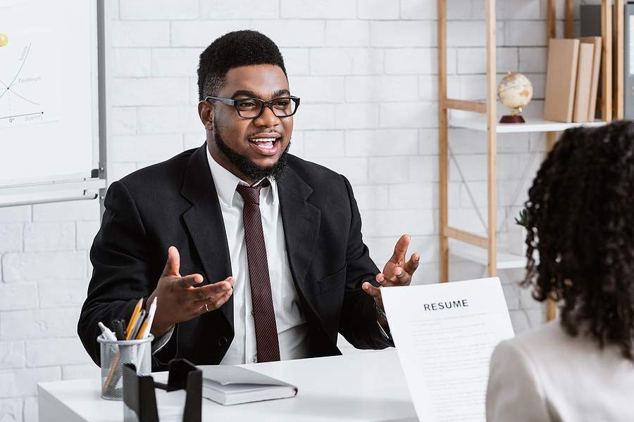 Outsource HR function manager hiring new employee for client company